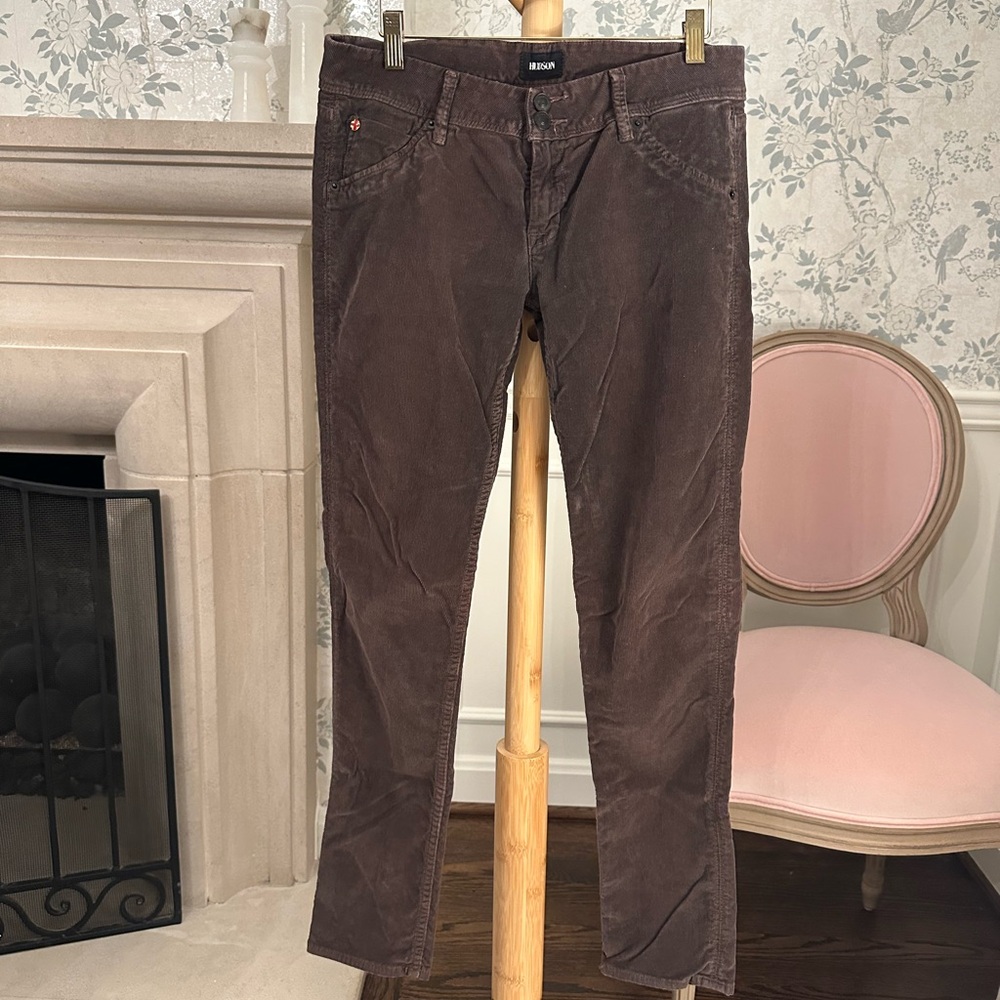 Hudson Vintage Jeans Corduroy Pants in Rich Brown